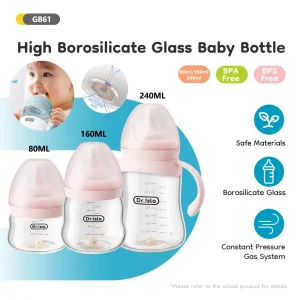 Newborn Feeding Glass Bottles 80/160/240ml