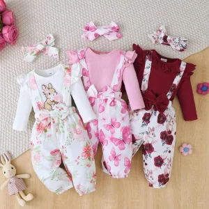3PCS Outfits for 1-24Months Newborn/ Toddler