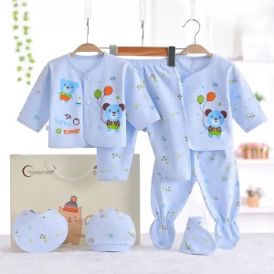 Newborn Cotton Summer Suit 0–3 Months